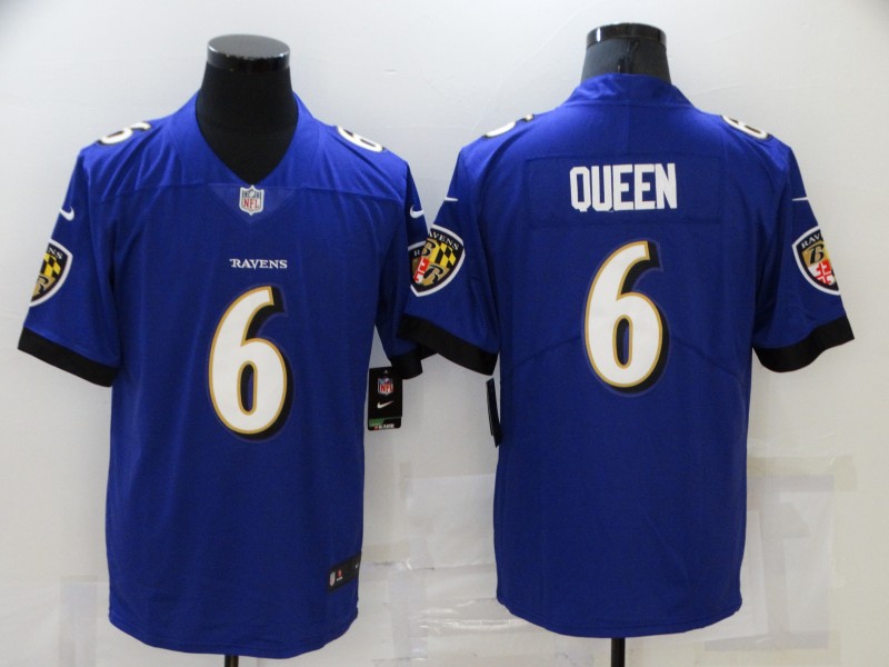 Men Baltimore Ravens #6 Queen Purple Nike Vapor Untouchable Limited 2021 NFL Jersey->denver broncos->NFL Jersey